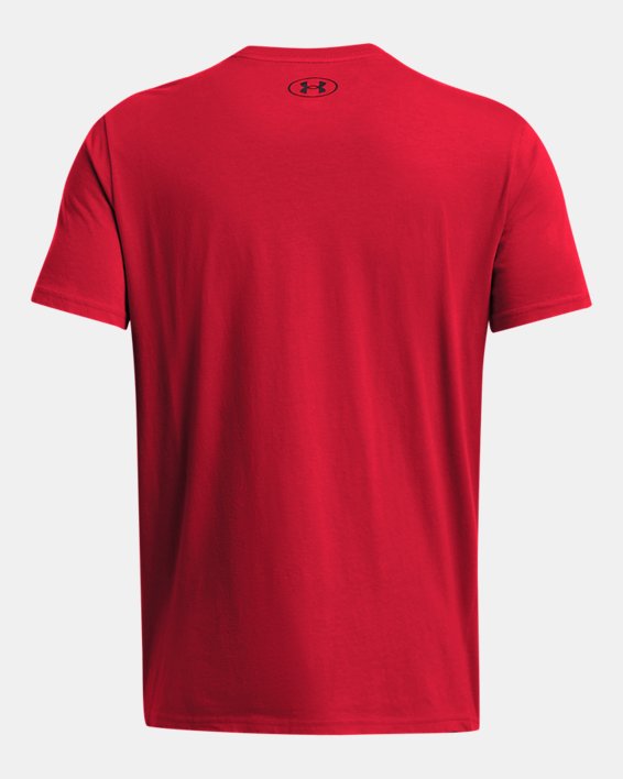 Camiseta de manga corta UA Foundation para hombre, Red, pdpMainDesktop image number 3